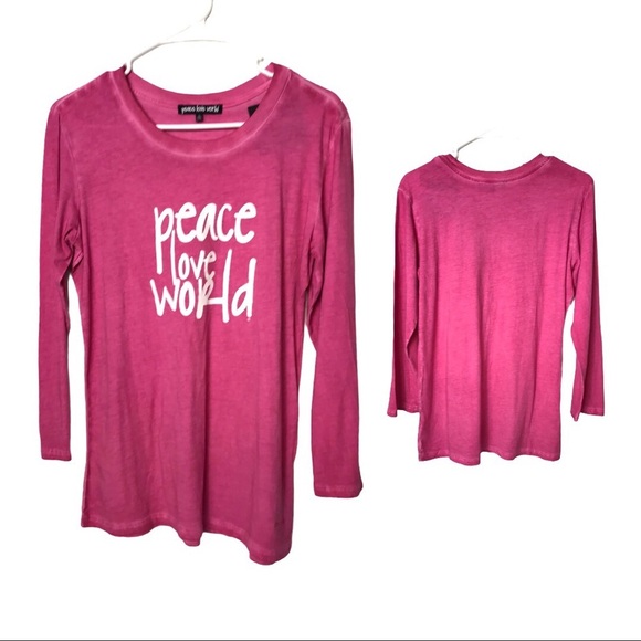NWT PEACE LOVE WORLD The Doni Long-Sleeve Top - Picture 5 of 15